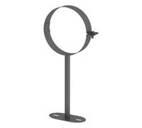 Conduit poêle à bois - double paroi - Support mural jusqu’à 250 mm - gris - Tecnovis TEC-Protect 130mm