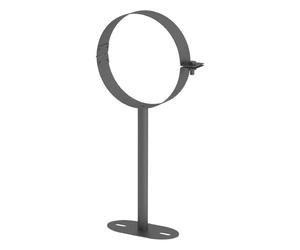 Conduit poêle à bois - double paroi - Support mural jusqu’à 250 mm - gris - Tecnovis TEC-Protect 150mm