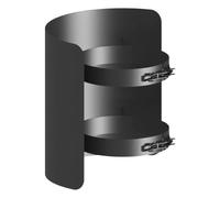 Conduit poêle à bois - Protection contre les radiations l=250mm - noir - Tecnovis TEC-STAHL 150 mm