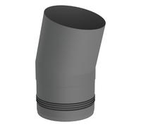 Conduit poêle à granule - Coude fixe 15° - gris - Tecnovis TEC-Pellet 80 mm