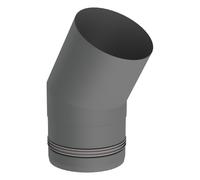 Conduit poêle à granule - Coude fixe 30° - gris - Tecnovis TEC-Pellet 80 mm