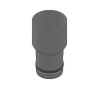 Conduit poêle à granule - Raccord inox - noir - Tecnovis TEC-Pellet Erweiterung 100 - 180 mm