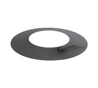 Conduit poêle à granule - Rosace murale - gris - Tecnovis TEC-Pellet 100 mm