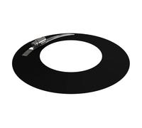 Conduit poêle à granule - Rosace murale - noir - Tecnovis TEC-Pellet 80 mm