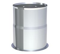 Conduit poêle à granule - Rosace murale - Tecnovis TEC-Pellet 100 mm