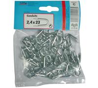 Conduit - VYNEX - 2x18 mm - Acier zingué - Fixation clôtures câbles fils