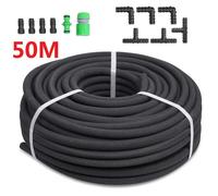 Conduite d'eau perforée, design économe en eau, longueur adaptable, 12,7 mm, 100 m, noir
