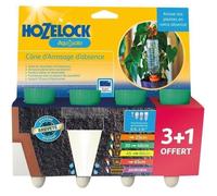 HOZELOCK - Système d'Arrosage Goutte-à-Goutte Autonome Aquasolo - Taille M (x4) : Arrosage d'Absence, Idéal pour Plante en Pot, Jardinière, Fleurs et Potager, Cône Vert en Céramique [2717 3465]