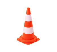 Cône de chantier 50cm Plastique EVA orange - 2 bandes peinture blanche VINMER - 141115