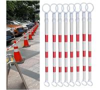 Cône de signalisation - Cône de sécurité - Barrière de sécurité - Pour réguler la circulation - Conception rétractable - 1,6-3,0 mètres - Rouge