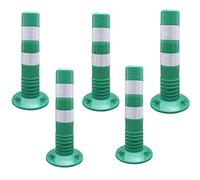 Cône de signalisation flexible de barrière d'allée 18" 30" unité centrale réutilisable(Green,5 Pack/30in)