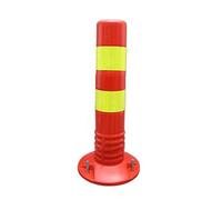 Cône de signalisation flexible de barrière d'allée 18" 30" unité centrale réutilisable(Red,1 Pack/17.7in)