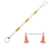 Cône de signalisation réfléchissant Extensible 47"-78" - Dispositif de sécurité Durable pour la Gestion des Chantiers, des parkings et des foules - Équipement de sécurité routière Monobloc
