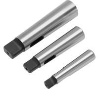 Cône Morse Douilles de réduction - Jeu d'adaptateurs - 3 pièces MK4-3 MK3-2 MK2-1 - Carbure de tungstène - Pour tour - Argent