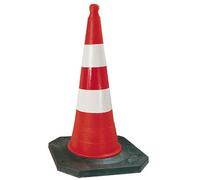 CONE PLASTIQUE FLUO 100CM RETRO C2 PIED CAOUT. 8,5KG TALIAPLAST - 520804