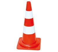 Cone plastique fluo 50cm pvc 1,100kg