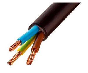 CONECTICPLUS Bobine de câble électrique souple 3x1.5 mm_ H07RNF 5 mètres noire
