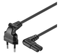 CONECTICPLUS Câble électrique Bipolaire Format Huit coudé 3 mètres Noir