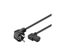 CONECTICPLUS Câble électrique secteur 3m coudé droite noir