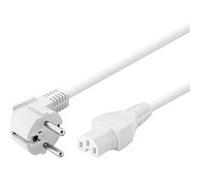 CONECTICPLUS Câble électrique secteur avec détrompeur c15 1.80m blanc