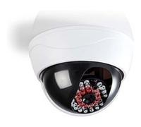 Caméra factice dôme de surveillance ip44 blanche