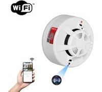 CONECTICPLUS Détecteur de fumée caméra espion wifi 4k - vision à distance Noir G