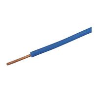 CONECTICPLUS Fil électrique H07VU cuivre Rigide 1.5 mm_ 100 mètres Bleu