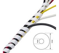 CONECTICPLUS Gaine pour câbles et fils spirale ø max : 6mm blanche 10m Transparent G