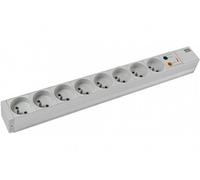 CONECTICPLUS Multiprise électrique 8 prises cee 7/5 rackable 19 pouces avec interrupteur et parasurtenseur