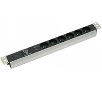 CONECTICPLUS Multiprise électrique 8 prises cee 7/5 rackable 19 pouces avec voyant