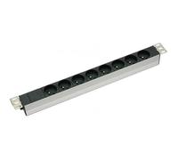 CONECTICPLUS Multiprise électrique 8 prises CEE 7/5 rackable 19 pouces pour baie et coffret
