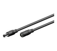 CONECTICPLUS Rallonge alimentation électrique dc ø 5.5 x 2.5mm - 3m noir Noir G