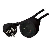 CONECTICPLUS Rallonge électrique 3m noire