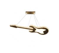 CONERY Lustre LED en forme de guitare Éclairage de suspension linéaire moderne à LED Éclairage suspendu linéaire à intensité variable avec télécommande, luminaire suspendu réglable pour cuisine chambr