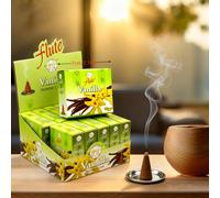Cônes d'encens faits main - Paquet de 10 |Sans produits chimiques |Pour la purification, l'encens, la décoration de la maison, la relaxation, le coffret rituel, la méditation, la maison ou le bureau,