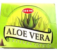 Cônes d'encens HEM Aloe Vera 12 x 10 pièces