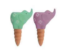 Cônes pour arrosage Globes d'arrosage des plantes, pointes d'arrosage automatique d'éléphant goutte à goutte en terre cuite(2 Piece-Random Color)