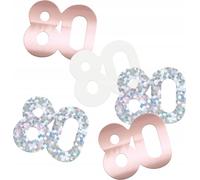 Confetti déco 80e anniversaire or rose EIGHTY 14g