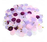 Confettis Anniversaire Lavande - 6500Pcs Confettis Mariage Decoration De Table Anniversaire Papier Et Feuille Flashy Rond Confetti pour Carnaval,Noël,Halloween,Bapteme - BY Vcostore