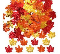 Confettis de feuilles d’automne 15g | Décorations de table en forme de feuille d'érable pour Thanksgiving, mariage d'automne, fête prénatale et fête d'automne.