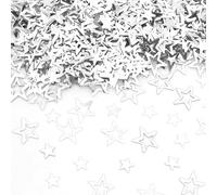 Confettis de Noël argentés, étoiles pailletées, décoration de table de Noël, étoiles à paillettes, décoration de table, anniversaire, mariage, Nouvel An