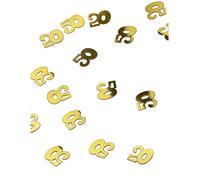 Confettis de table en bois 50 dorés 10 g décoration anniversaire