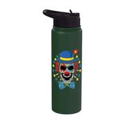 Confettis effrayants pour carnaval Dia De Los Muertos Stainless Steel Insulated Water Bottle