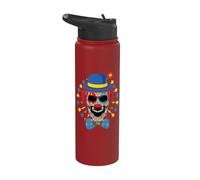 Confettis effrayants pour carnaval Dia De Los Muertos Stainless Steel Insulated Water Bottle