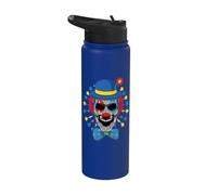 Confettis effrayants pour carnaval Dia De Los Muertos Stainless Steel Insulated Water Bottle