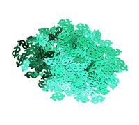 Confettis en forme de dollar, confettisde casino à paillettes, confettis en feuille métallique pour mariage, anniversaire, festival, Vegas, enterrement de vie de jeune fille (signe dollar vert)