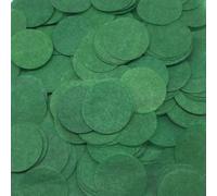 Confettis ronds de 2,5 cm - 50 g - En papier - Décoration à disperser - Pour anniversaire, carnaval, Noël, baptême, Nouvel An - Décoration d'anniversaire d'enfant - Accessoires de fête - Vert foncé