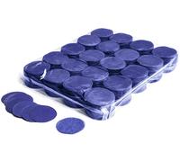 Confettis ronds Magic FX à chute lente, 55 mm de diamètre - Bleu foncé, 1 kg - Formes de confettis en papier