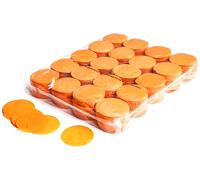 Confettis ronds Magic FX à chute lente, 55 mm de diamètre - Orange, 1 kg - Formes de confettis en papier