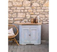 Confiturier en bois patiné bleu n°1823